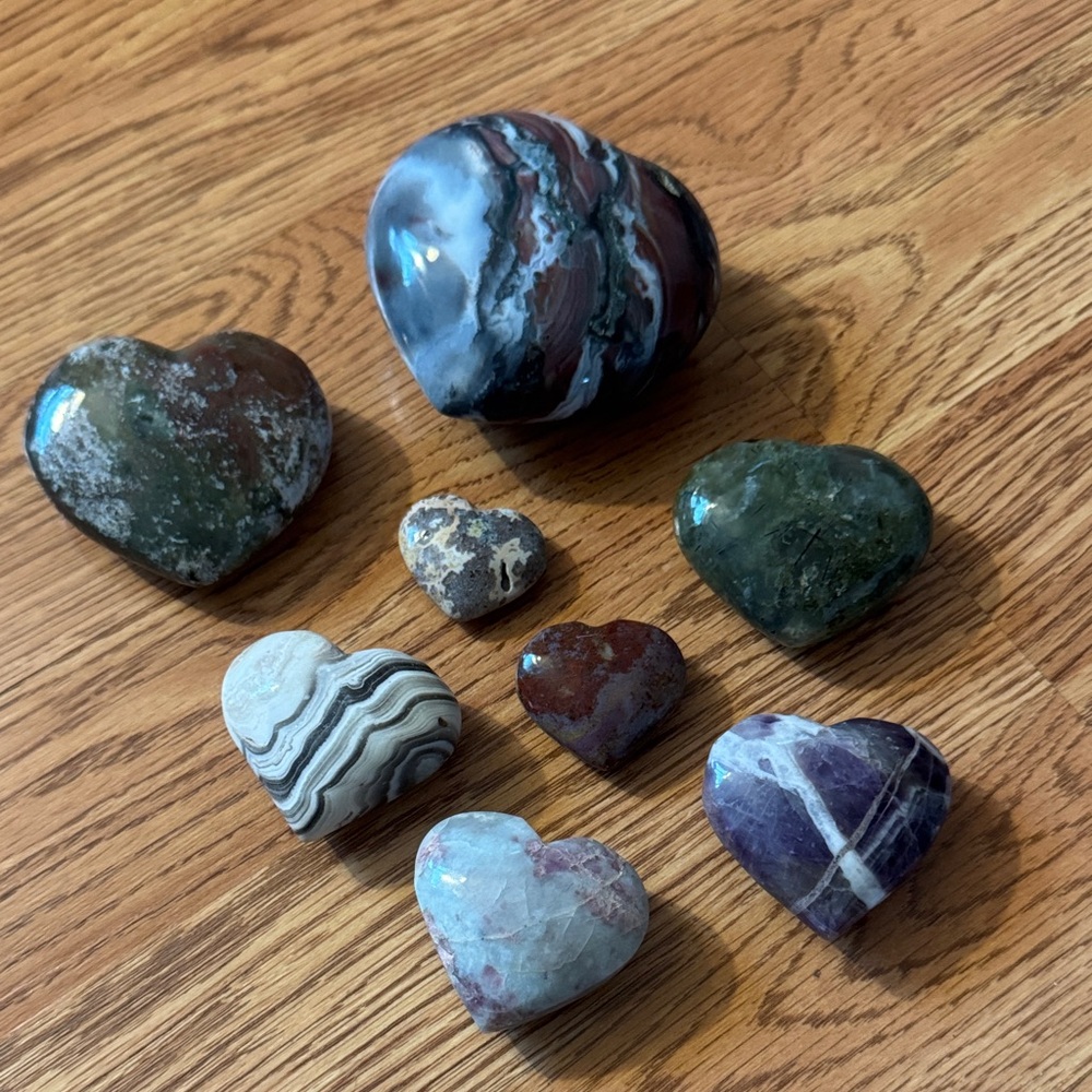 Heart-Shaped Crystal Collection